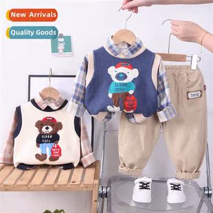 sweater vest plaid fall pep boys winter Childrens three