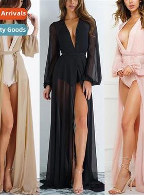 2023 Russian Sexy Mesh Lg Cardigan Seaside Trailing Lg Sunwe