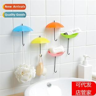 Umbrella creative n-marking nail-free cute small sticky hook