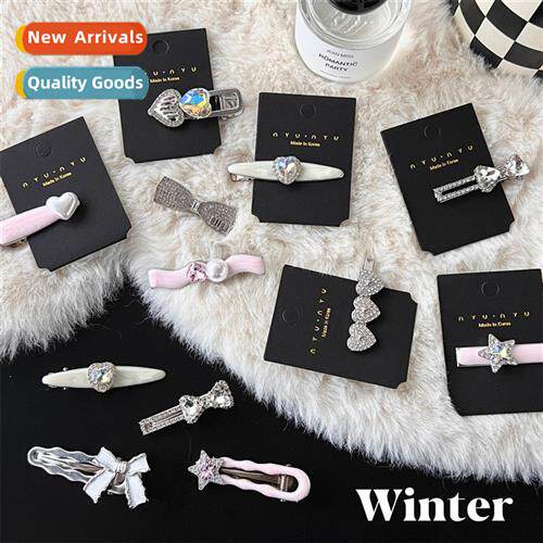 Advanced   fine flash sweet rhineste metal  clips sweet cool