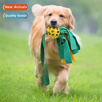 Pet sniffing hollow ball toys dog sound hiding food be resis