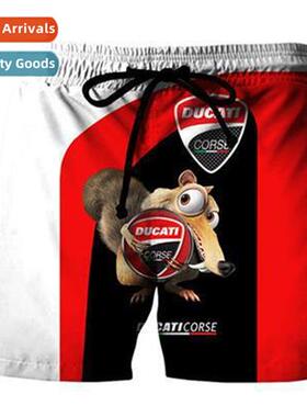 2021 New CAT Fleet Logo 3D Digal Printing Casual Loose Beach