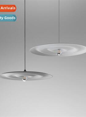 Modern simple wall lamp creative ccentric circles sine wave