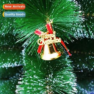 gold alphabet cards Christmas small 4cm bow bells decoratis