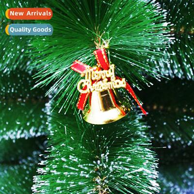 Christmas decoratis 4cm gold alphabet cards bow small bells