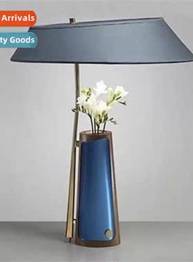 Modern Scinavian minimalist glass bedroom bedside table lamp