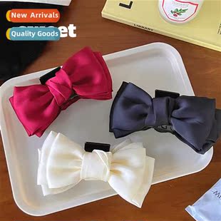 sweet princess head back grip clips bow satin run