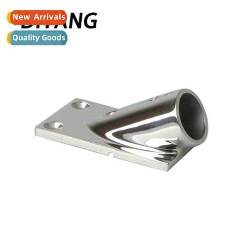 316 Rust Steel Square Bottom Pipe Holder 22/25mm Yacht Ship