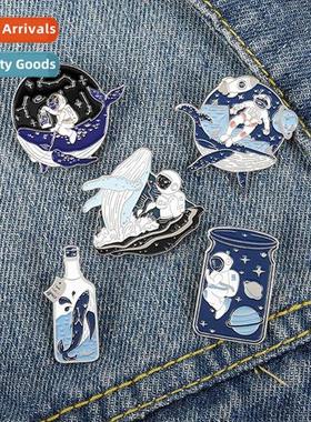2021 brooch high-grade jewelry cute brooch carto whale astra