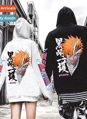Shinigami BLEACH Kurosaki Ichigo anime padded hoodie loose m