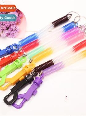 Plastic spring rope anti-lost key chain elastic stch phe cha
