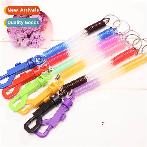 Plastic spring rope anti-lost key chain elastic stch phe cha