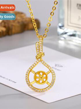 Jewelry set zircia pearl pendant empty bracket accessories c