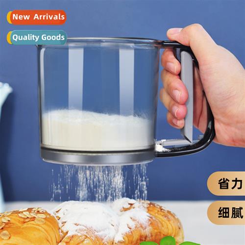 Flour SifterSemi-Automatic Hheld Baking SifterRound Sugar Si