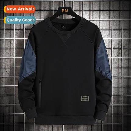 2021 Fall Sweatshirt Mens Round Neck Pullover Large Size Men