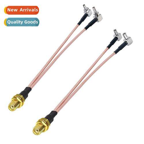 RP SMA Female to Dual TS9 CRC9 1 in 2 2XTS9 CRC9 Y-Splter Co