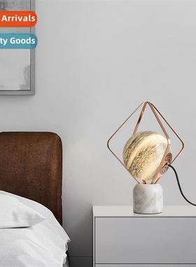 Modern Scinavian ins marble planet table lamp creative minim