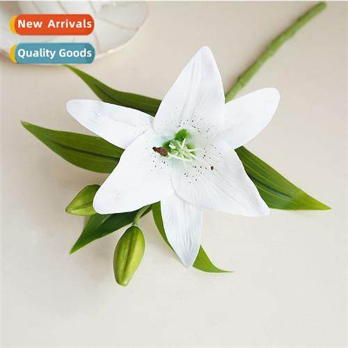 Wedding home decorati fake flowers 1 flower 2 bud mini singl