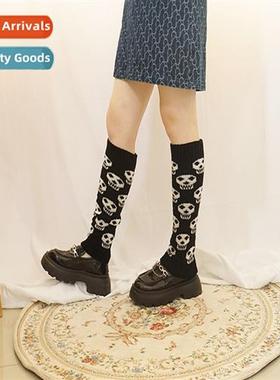 Skull socks sets fall and winter knting warm new Japanese jk