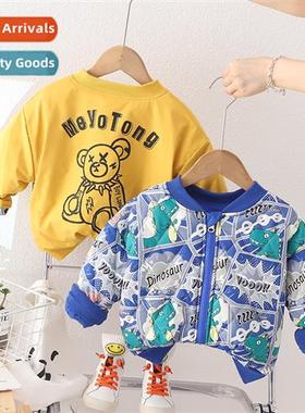 Boys clip cott jacket winter thickened childrens winter sect