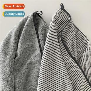 towel cold gray striped home salt wind can ins bath simple