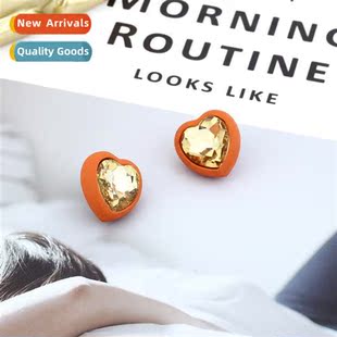 Japan  South Korea fashi new persaly diamd earrings creative