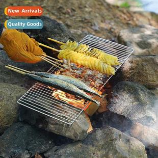 grill mesh 304 outdoor sta grid camping fish Folding grilled