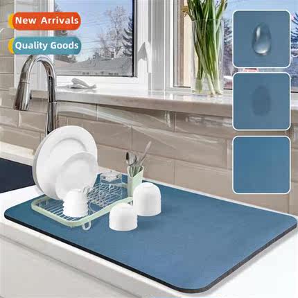 Simple diatome kchen faucet mat splash pad bathroom countert