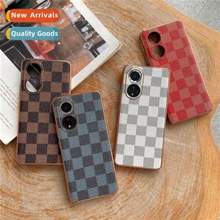 style checkerboard 适用huawei plating pattern mate50pro Ins
