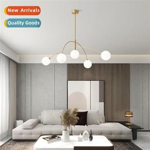 magic bean chelier Scinavian bedroom copper master ligh full