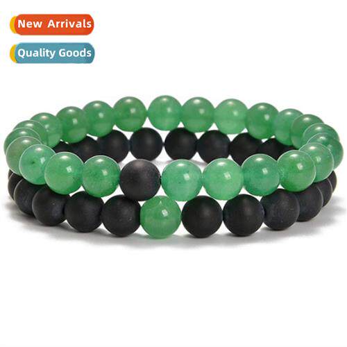Simple tiger eye ste bracelet couple bracelet pair matte aga
