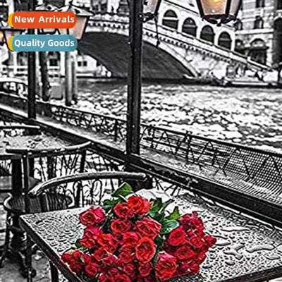 Cross Stch New DIY Set Rose Full Stch Simple Hmade Thread Cr