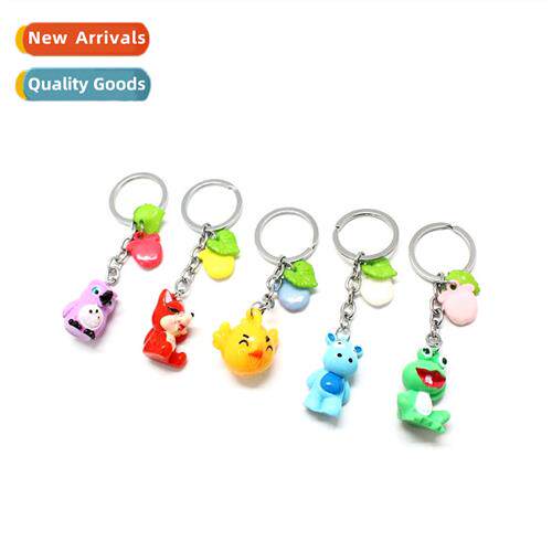 Carto small animal keychain creative key ring fashi bag hang
