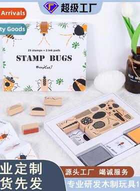 Early Learning Kindergarten Wooden Insect Archecture Cognive