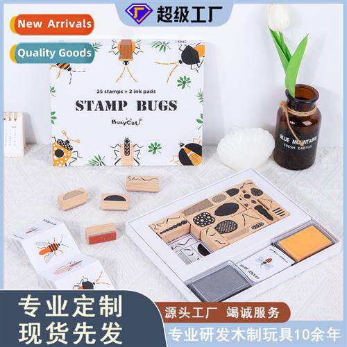 Early Learning Kindergarten Wooden Insect Archecture Cognive