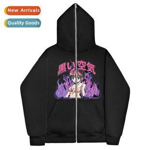 Y2K dark girl sweatshirt men  women hoodie gothic couple Har