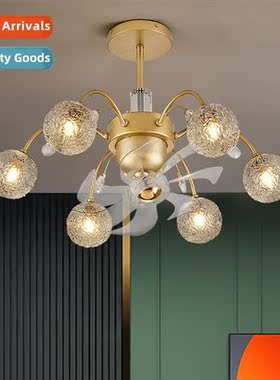 Fan light Scinavian light luxury living room ceiling light m