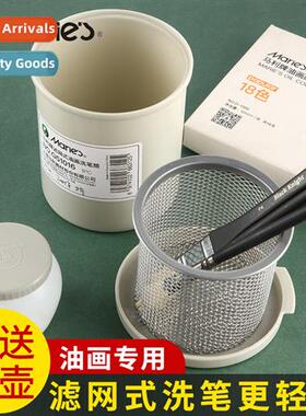 Multifunctial filter type pen washer cartridge color mixing