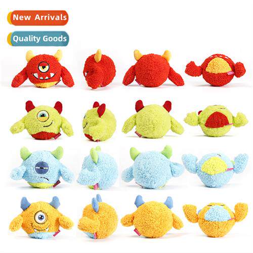 Dogs lg fluffy rattling teething toys training be-resistant