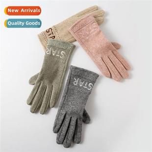 driving winter index slip female gloves warm and Autumn