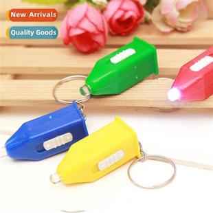 LED small flashlight blue light bill detector light keychain