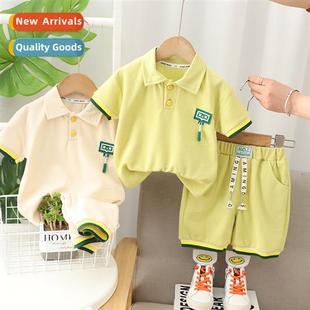 baby shirt polo color solid boy new 2023 summer Boys