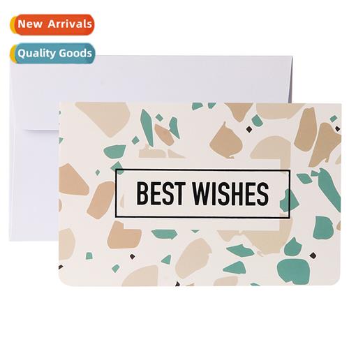 Vintage Terrazzo Thank You Cards Blessing Cards Birthday Car