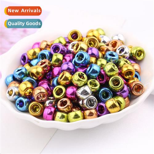 Hmade beads diy material plating color mixed color loose bea