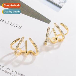 n fashi persaly 18k gold earrings female senior   temperamen