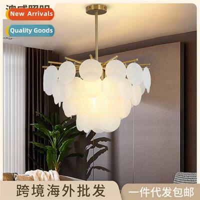 Light luxury chelier villa duplex living room LED chelier si