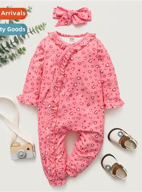 ins baby spring  fall  2021 new fashi baby girl love print l