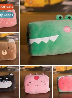 New Stchy Fluffy Square H Warmer Pillow Plush Toys Dolls