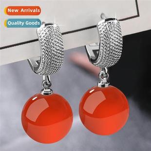 new ear buckle Pearl beads 2022 agate ethn earrings