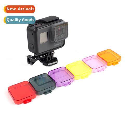 适用GoPro5 Hero5 Generation Diving Filter Cover Waterproof C